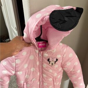 Minnie Mouse Snow outfit (5T)  and boots ( size 10)